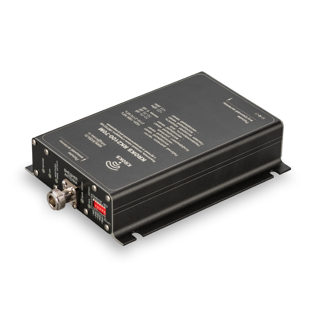 3G репитер UMTS2100 KROKS RK2100-70M с ручной регулировкой уровня