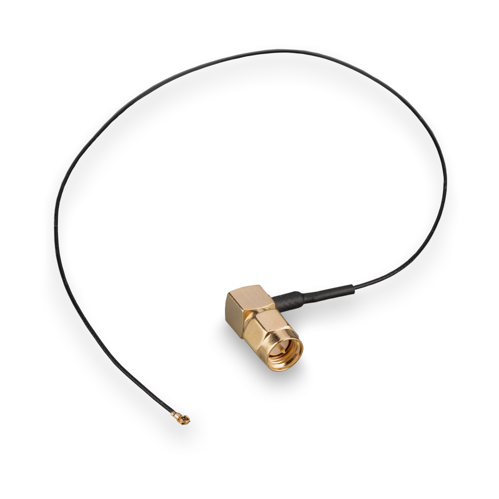 Пигтейл MHF4 - SMA(male) угловой, длина 250мм