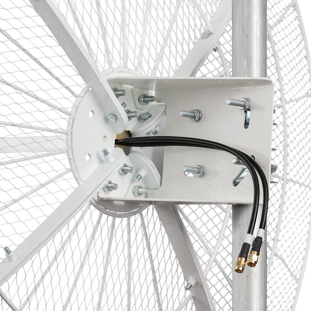 KNA27-800/2700P - параболическая MIMO антенна 27 дБи, сборная