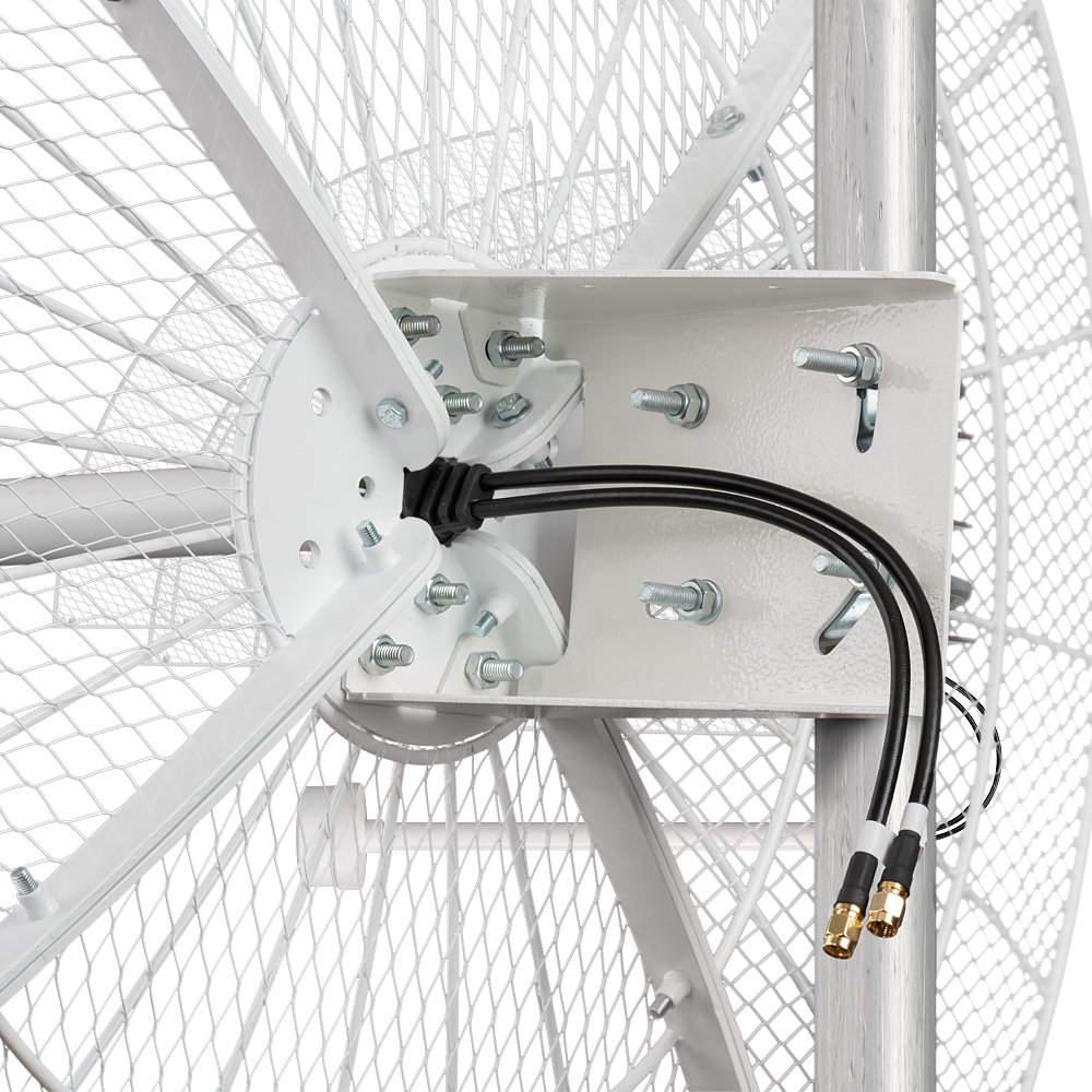 KNA27-1700/4200P - параболическая 4G/5G MIMO антенна 27 дБи, сборная
