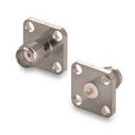 Разъем SMA(female) фланцевый, короткий, до 18 ГГц rev.Y