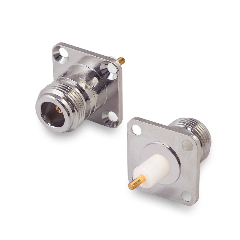 Разъем N(female) фланцевый, до 12 ГГц, rev.Y